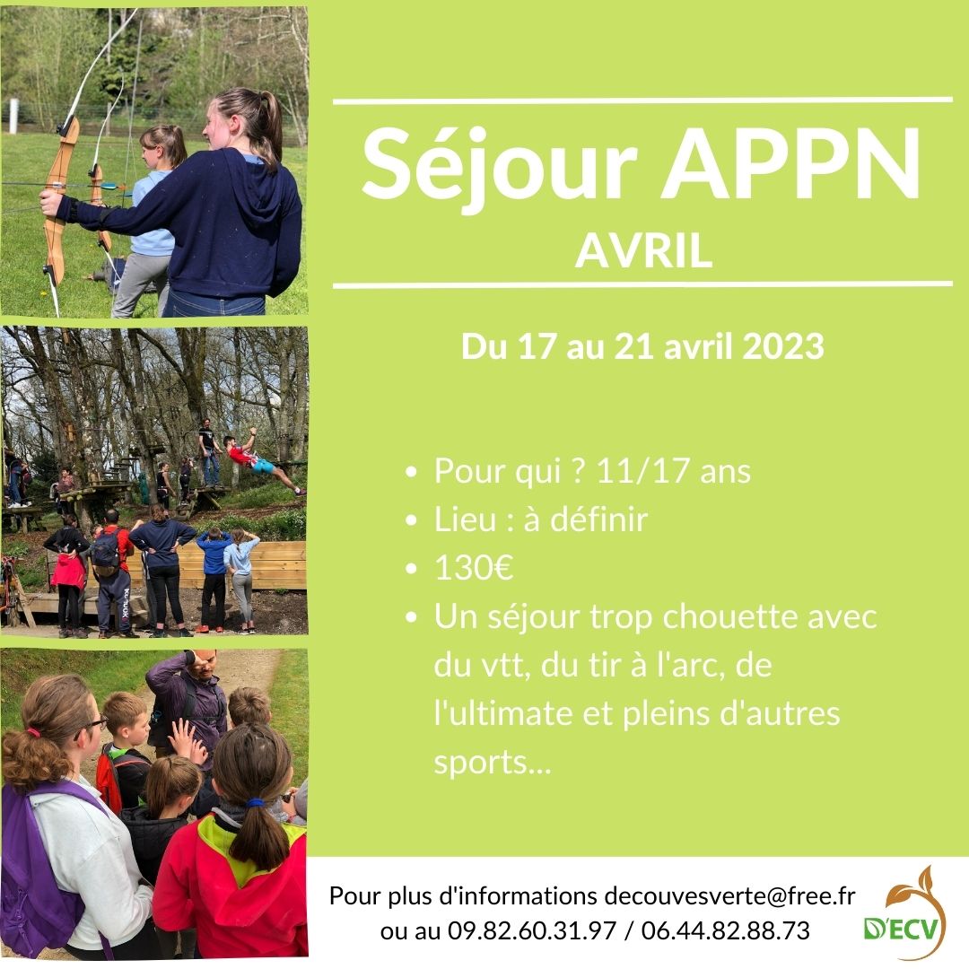 Séjour APPN avril 2023